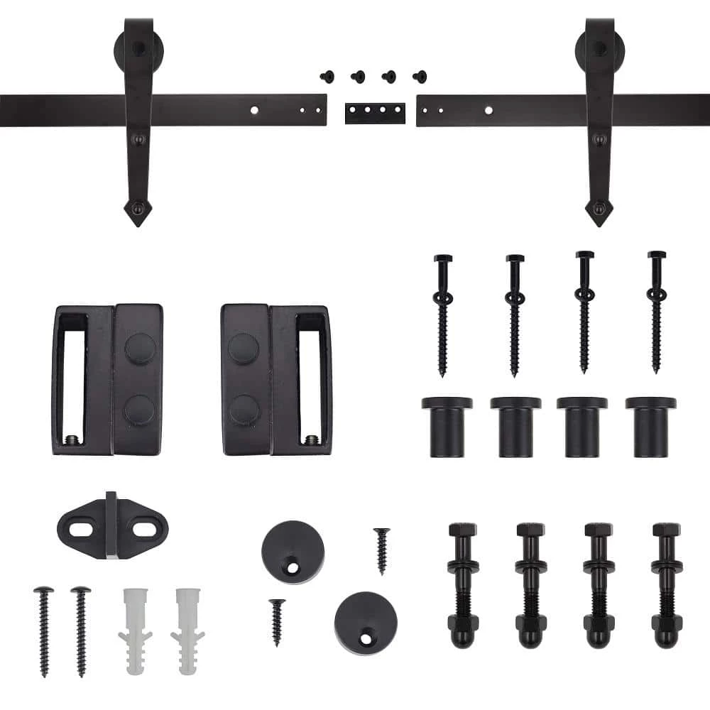 72 in. Dark Oil-Rubbed Bronze Arrow Sliding Barn Door Track and Hardware Kit Budget ๐ Everbilt 72 in. Dark Oil-Rubbed Bronze Arrow Sliding Barn Door Track and Hardware Kit ๐ -Everbilt Door Hardware dark oil rubbed bronze everbilt barn door hardware 60062 64 1000