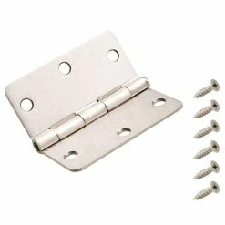 Best deal 🛒 Everbilt 3-1/2 in. x 1/4 in. Radius Satin Nickel Door Hinge ✨