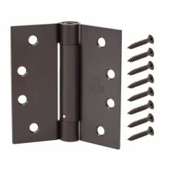 Best deal ❤️ Everbilt 4 in. Square Oil-Rubbed Bronze Adjustable Spring Door Hinge 😉