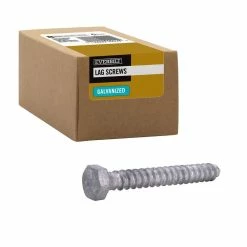 Outlet π₯ Everbilt 3/8 in. x 3 in. Hex Galvanized Lag Screw (25-Pack) β¨
