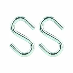 Best deal ✔️ Everbilt 1/4 in. x 2 in. Zinc-Plated Rope S-Hook (2-Pack) 🥰