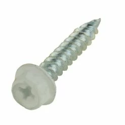 Deals 🧨 Everbilt #8 x 1/2 in. White Stainless Steel Hex Head Gutter Sheet Metal Screw (25-Pack) 🌟