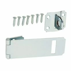 Best deal 😍 Everbilt 3-1/2 in. Zinc-Plated Adjustable Staple Safety Hasp 🌟