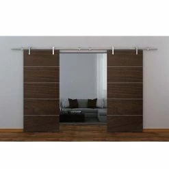 Top 10 ❤️ Everbilt 72 in. Stainless Steel Sliding Barn Door Track and Hardware Kit ❤️ -Everbilt Door Hardware stainless steel everbilt barn door hardware 14455 4f 1000